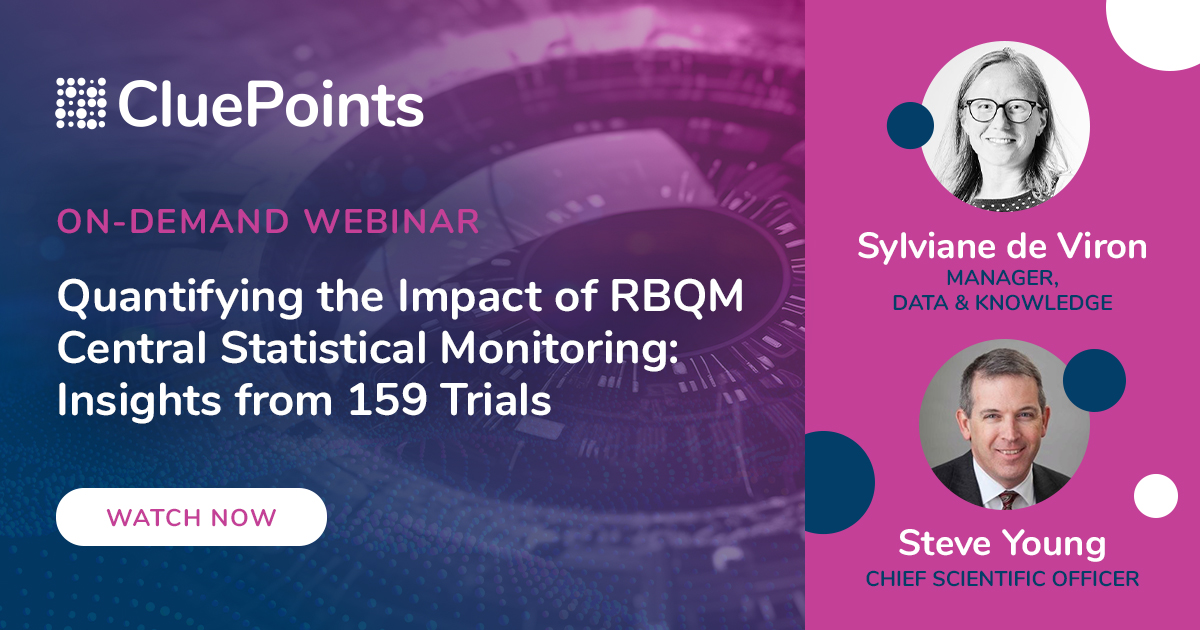 Quantifying the Impact of RBQM Central Statistical Monitoring CluePoints